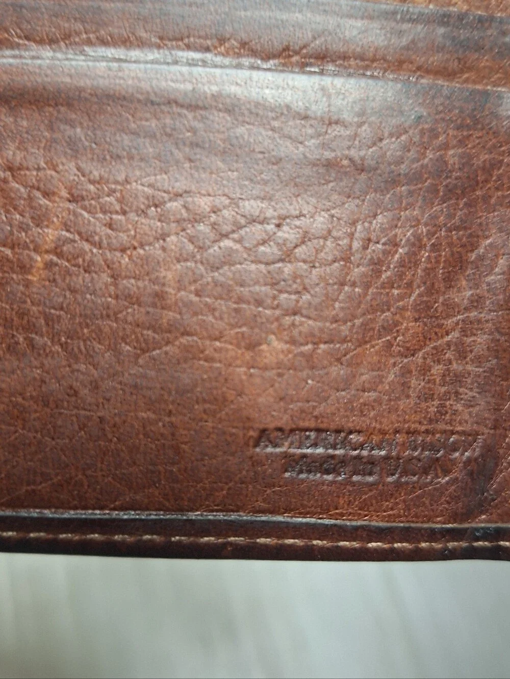 Vintage Orvis American Bison 12 Card Bifold Wallet Leather Made in USA